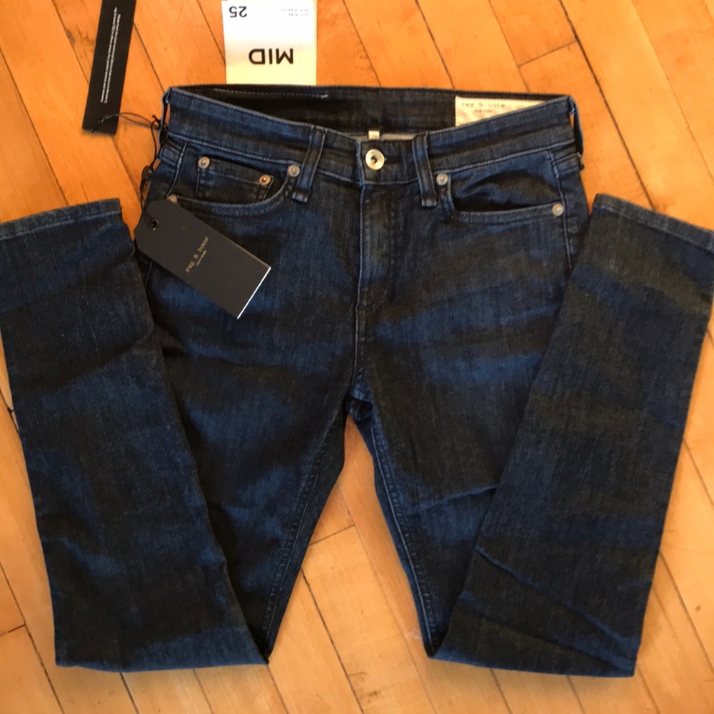 NWT rag & bone mid-rise ankle skinny